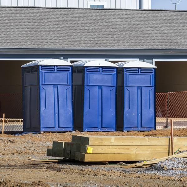 Heavy-duty construction site porta potty in Corsicana, Texas