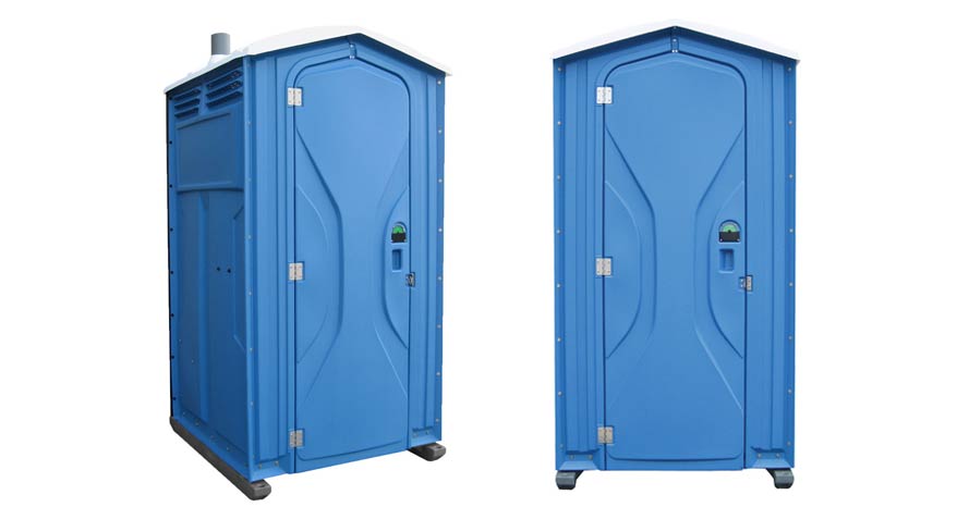 Long-term porta potty units on site in Corsicana, Texas
